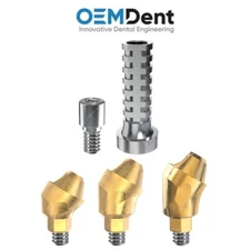 Angulated Multi Unit 1.6 Titanium Sleeve Set 30° MIS Seven® Compatible Int Hex