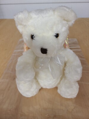 Vintage 2001 Avon 10  Inspirational Plush Singing Angel Bear Prayer Song WORKS!