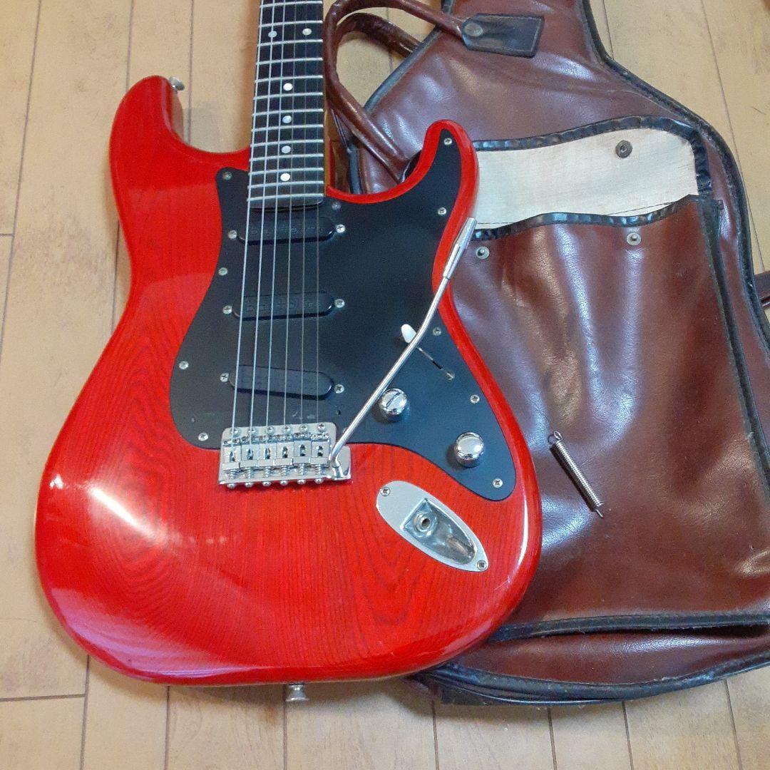 Electric Guitar Bill Lawrence Red Bartolini Pickup Japan Made SN
