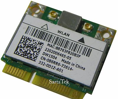 New Dell 86RR6 DW1504 Broadcom BCM94313HMG2L 802.11b/g/n PCIe Half 