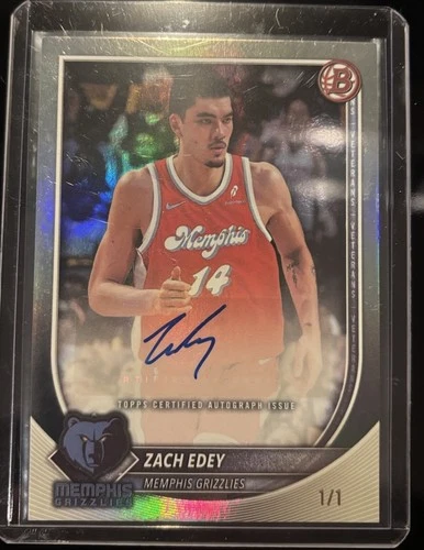 2025 Bowman Basketball Zach Edey 1/1 Autograph 🔥🔥