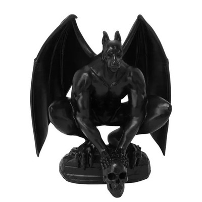 Killstar Gargoyle Figur Schwarz   Gothic Deko Statue Polyresin KSRA002607