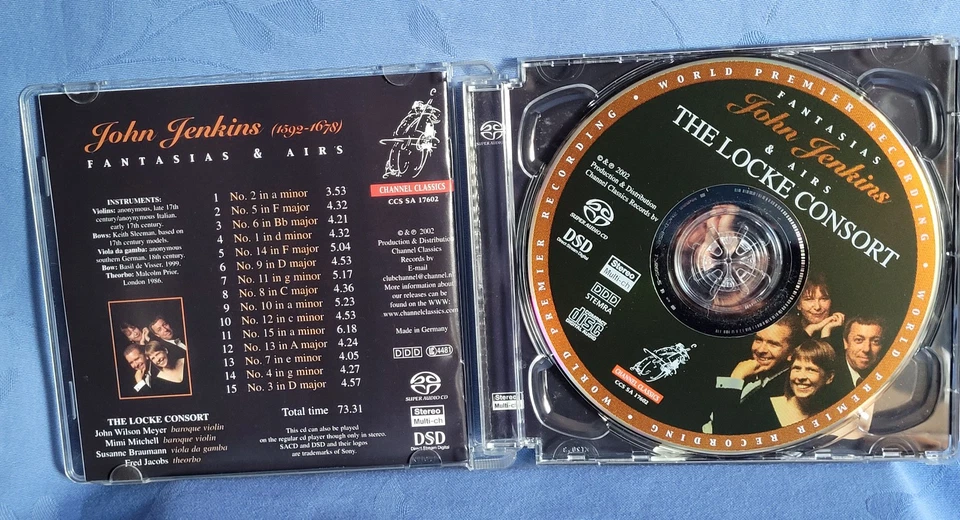 John JENKINS Fantasias & Airs /SACD/ The Locke Consort, Channel Classics - Bild 3 von 4