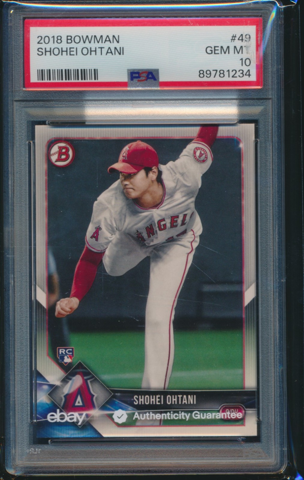 Shohei Ohtani 2018 Bowman #49 Base Price Guide - Sports Card Investor