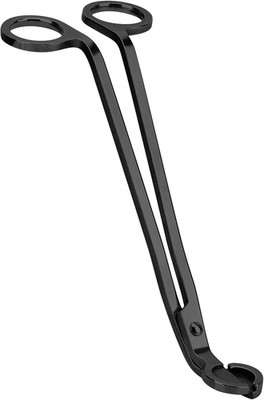 CHEFBEE Black Polished Stainless Steel Candle Wick Trimmer Wick Clipper Cutter,