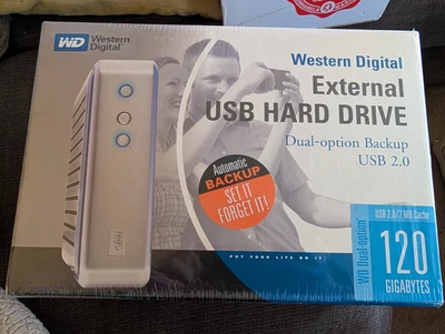 Vintage Western Digital Hard Drive 7200 RPM 120 Gigabytes WD1200 NEW NOS SEALED - Image 1 of 4