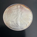 1999 American Silver Eagle $1 Coin 1oz .999 Silver Toned