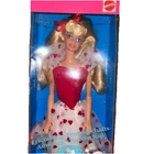 Vintage 1991 Mattel Friendship Barbie De La Amistad #3677 Heart Dress German