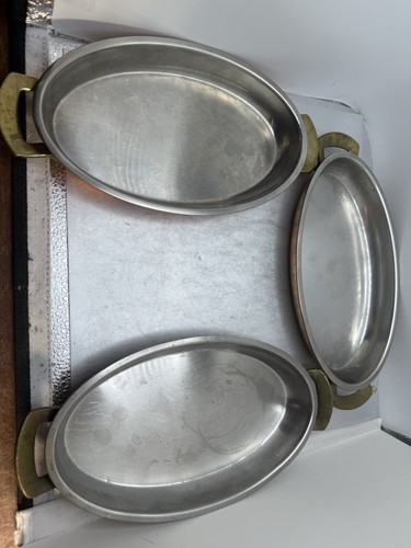 Vtg CULINOX SPRING Copper Oval Gratin Fish Pan 17x8” Switzerland Lot 3 - Picture 17 of 21