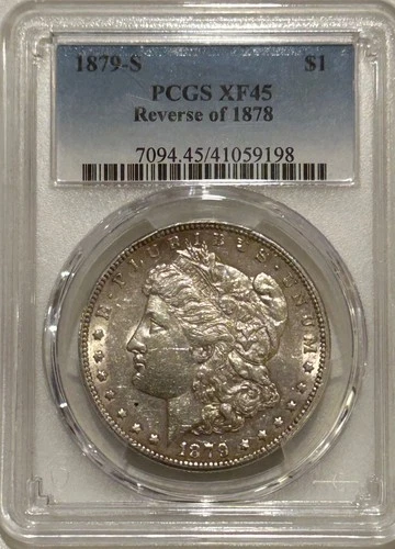 1879 S Morgan Silver Dollar Reverse of 78 PCGS XF45 A Tough Top 100 Variety