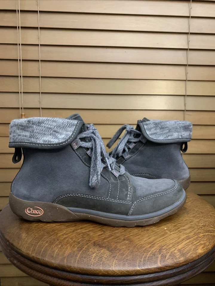 Botas de Senderismo Chaco Para Mujer Barbary Castlerock Gris Gamuza Chukka Talla 8 Foto 4 de 4