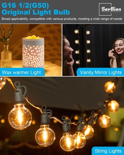 25 Watt Wax Warmer Bulbs, Light Bulbs for Full Size Scentsy Warmer, 6 Packs E12 - Picture 8 of 11