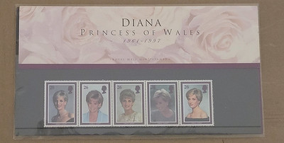 DIANA PRINCESS OF WALES-(1961-1997) ROYAL MAIL MINT STAMPS-STRIP OF 5-MHN/OG