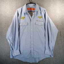 VTG Red Kap New Belgium Ranger IPA Shirt Men XL Blue Button Down Rare Unique
