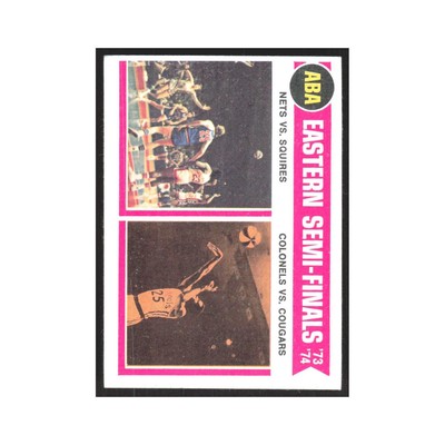 1974 Topps Nets Squires Colonels Cougars ABA Eastern Semi-Finals #246