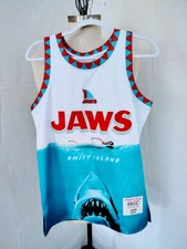 HeadGear Classics Nostalgic Jaws Basketball Jersey NWT Size Small