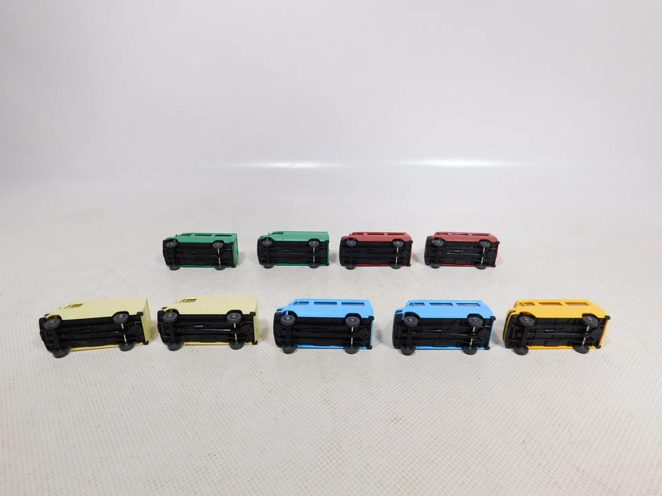 Wiking 1:87 H0 9x Furgone ecc Mercedes MB 207 D 280 - 282 Sg / Mint # EG761-0,5 - Immagine 3 di 4