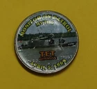 Colorized Kennedy Half Dollar Vietnam War TET offensive My Tho On Patrol HC08