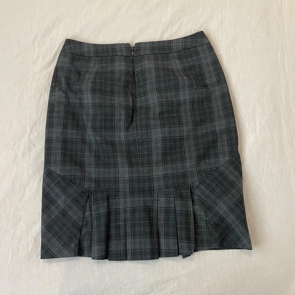 Saia midi xadrez Merona - Imagem 2 de 4