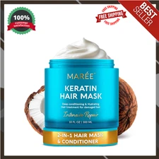 MAREE Hair Mask for Damaged Hair Keratin Treatment Conditioner Extremely Dee