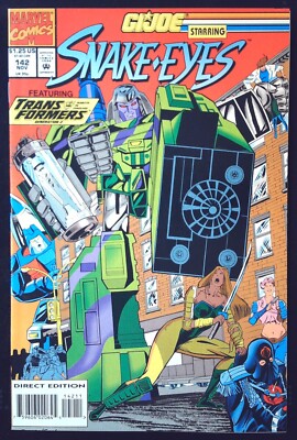 G.I. JOE A REAL AMERICAN HERO (1982) #142 *Snake Eyes/Transformers* - Back Issue