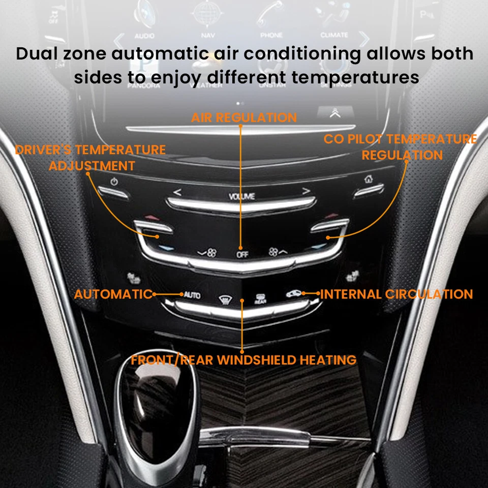 OEM AC panel de control calefacción asiento para Cadillac CUE ATS CTS SRX XTS ESCALADE ELR Foto 3 de 4