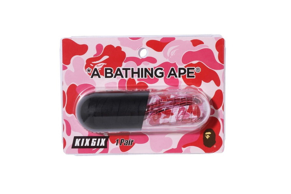 2023 AW A BATHING APE Goods BAPE x KIXSIX ABC CAMO SHOELACE