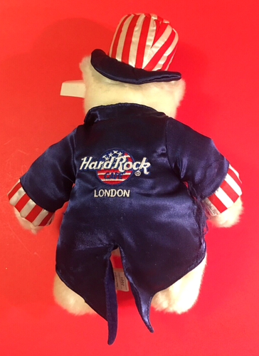 Hard Rock Cafe LONDON Uncle Sam Bear 4th of July 2001 Patriot Collectible w/Tag - Picture 3 of 9