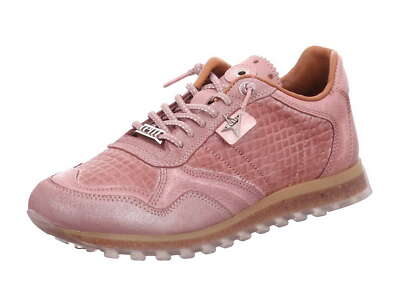 Cetti Halbschuh Rosa Leder Sneaker Slipper Schnürschuh Einlage Gummischnürsenkel