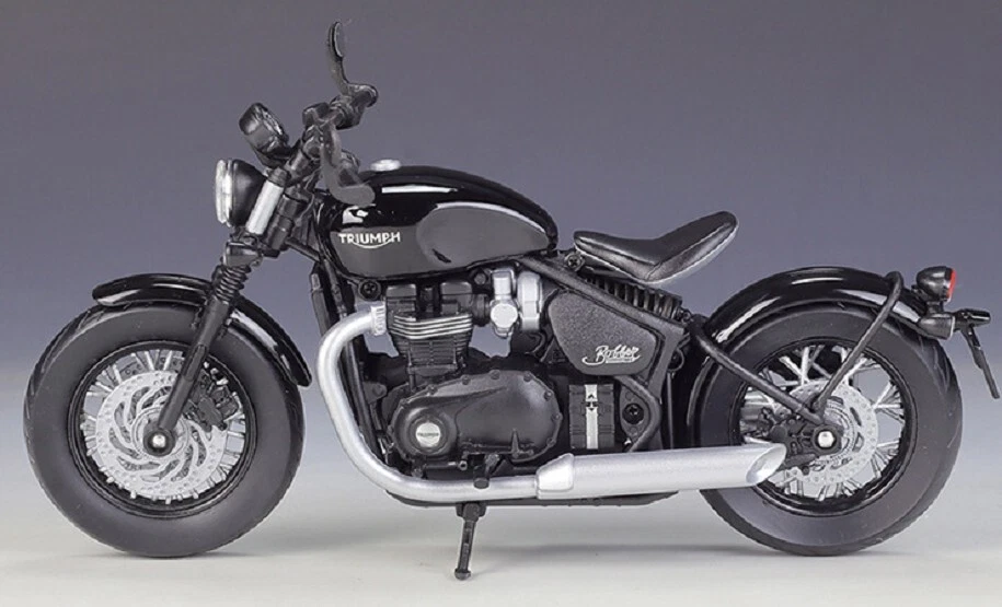 Welly 1:12 2022 TRIUMPH Bonneville Bobber Diecast Motorcycle Bike Model - Image 3 of 4