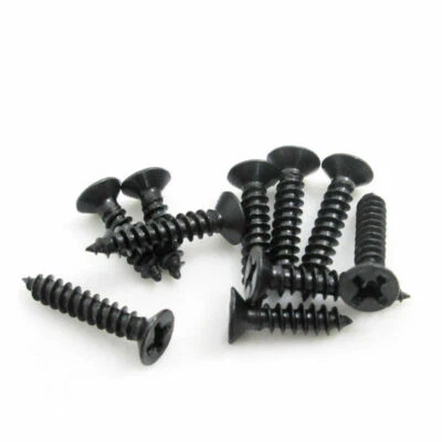 M2 M2.3 M2.5 M3 M4 Black Phillips Countersunk Flat Head Self Tapping Wood Screws