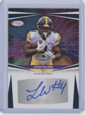 Leshon Williams Autographs Blue 2025 Sage Football #A-LW