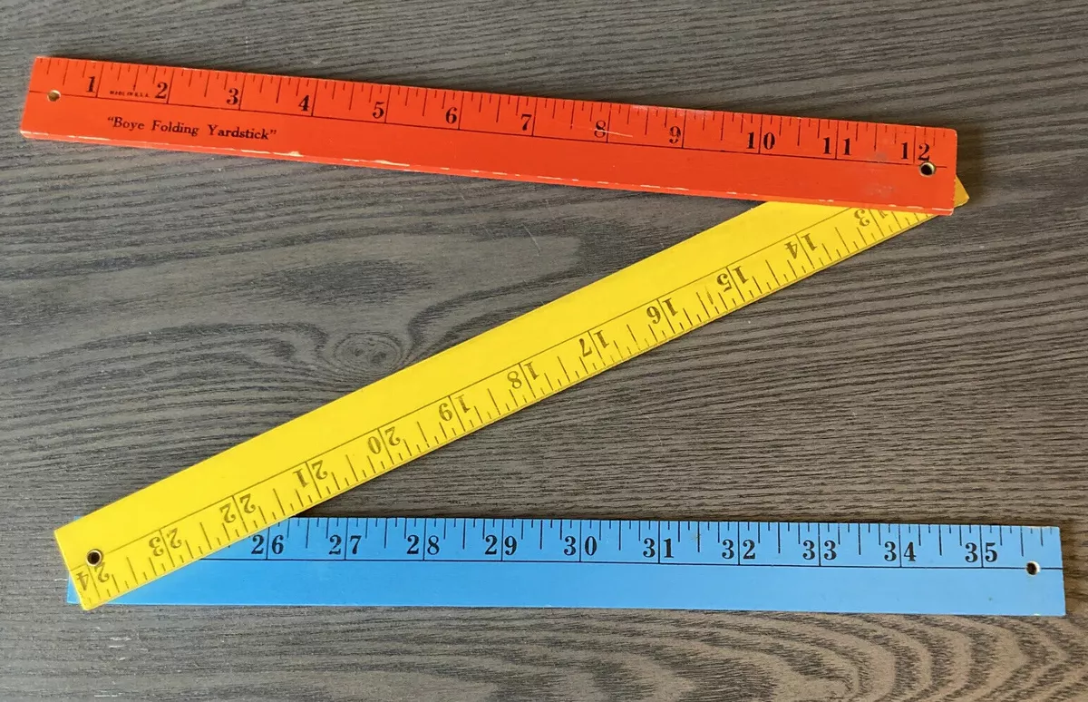 Yardstick measurement on sale