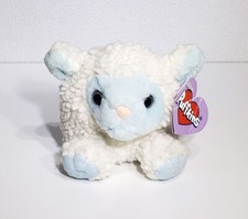 VTG 1998 Puffkins Swibco Lamb Bluebelle White Plush Stuffed Animal Toy W/Tag 4"