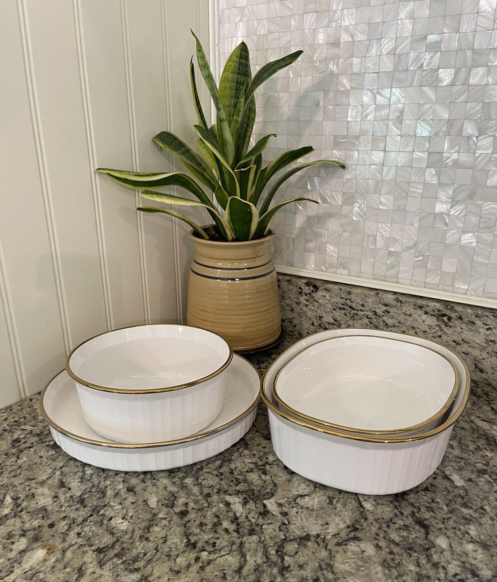 Corningware French White Corningware Piece Casserole Set NIB