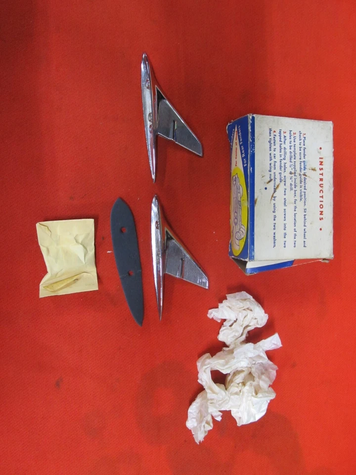 Guías de accesorios para guardabarros N.O.S Joma 1959 1960 Chevrolet Buick Pontiac Ford Dodge Foto 3 de 4