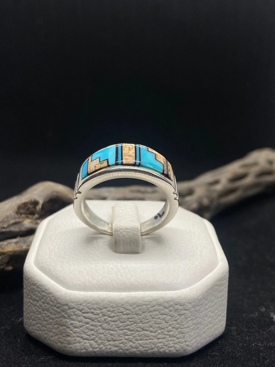 Navajo inlay best sale rings