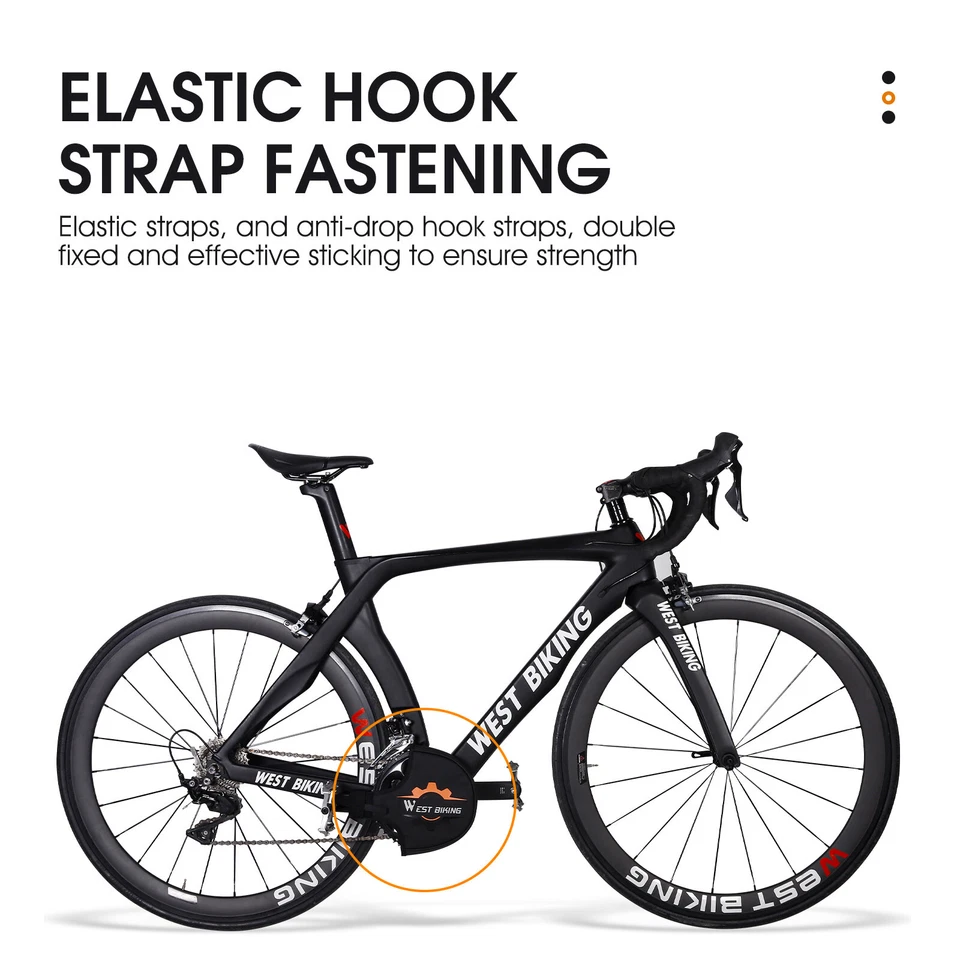 WEST BIKING Bike Crankset Guard Waterproof Bicycle Chainring Protector Cover - Image 4 of 4