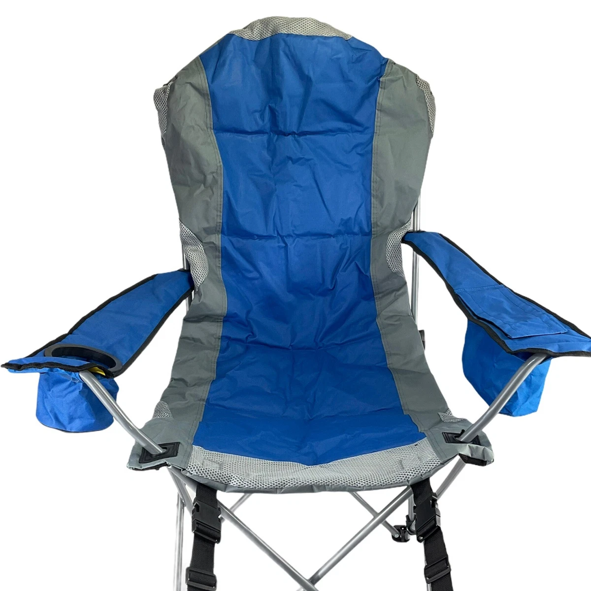 Wakeman Outdoors Blue Heavy-Duty Camp Chair with Footrest