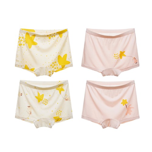 4Pack Girls’ Ultra Soft Underwear Breathable Cooling Bamboo Viscose Boxer Briefs - Picture 26 of 29