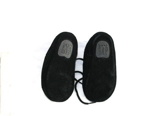 Gap Baby Black Suede Shoes size 4 - Picture 2 of 3
