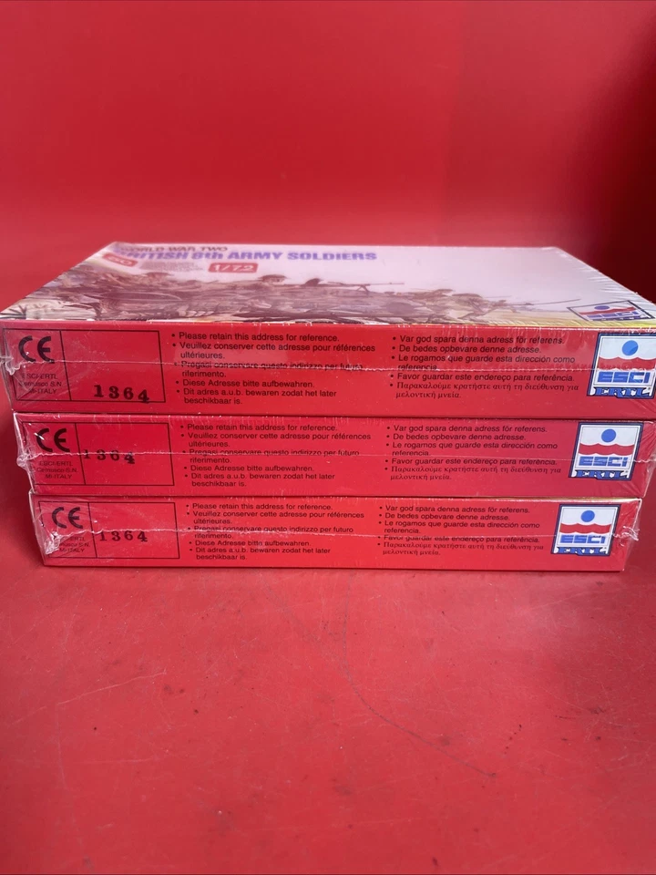 MODELOS ESCI 207. SOLDADOS 8º Ejército Británico.SELLADOS DE FÁBRICA. ESCALA 1:72.LOTE 3 Foto 2 de 4