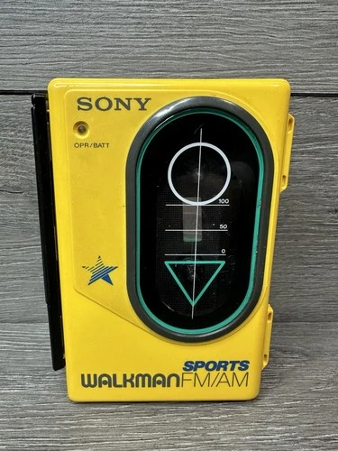 Vintage Sony Walkman Sports WM-F45 Stereo Cassette Player FM/AM Radio