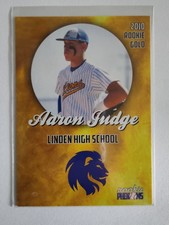 2010 ROOKIE PHENOMS AARON JUDGE ROOKIE GOLD LINDEN HIGH SCHOOL NEW YORK YANKEES