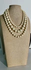 Women’s Vintage Carolee 3 Strand Necklace 17 Inches Costume Jewelry