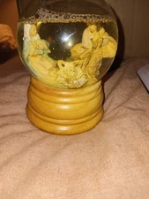 1989 Roman Inc Italy Genuine Fontanini Figure Snow Globe Christmas Nativity 5"