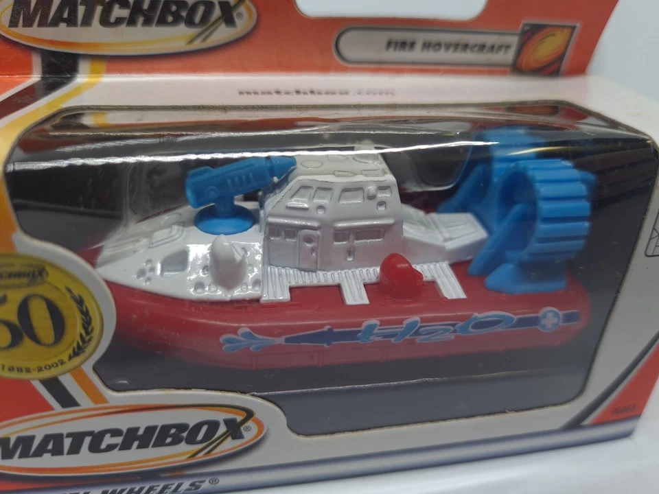 MATCHBOX MATTEL WHEELS MB #35 FIRE HOVERCRAFT 50th Anniversary New In Box 96803 - Image 2 of 4