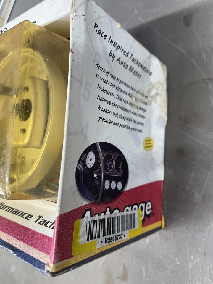Nuevo de Lote Antiguo Medidor Automático RPM Tacómetro 10K Rata Hot Rod Medidor de Ajuste de Montaje Automático Foto 2 de 4