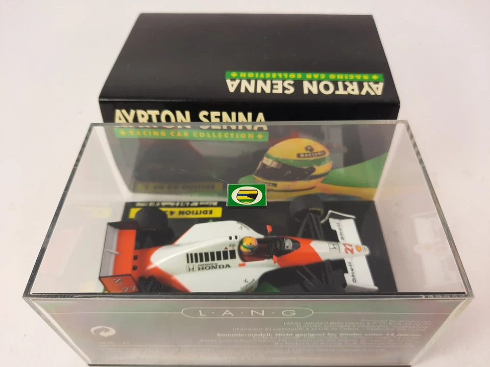 Minichamps Mclaren Honda MP4/5B #27 Ayrton Senna World Champion 1990 1/43 ASC#3 - Immagine 4 di 4