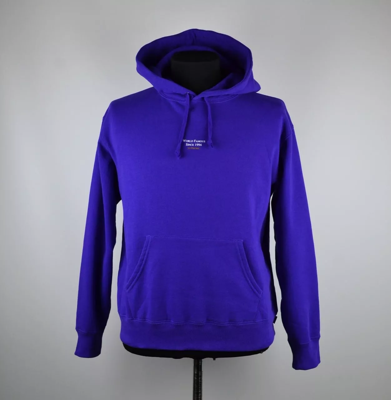 Sweat à capuche micro coton Supreme World Famous taille S